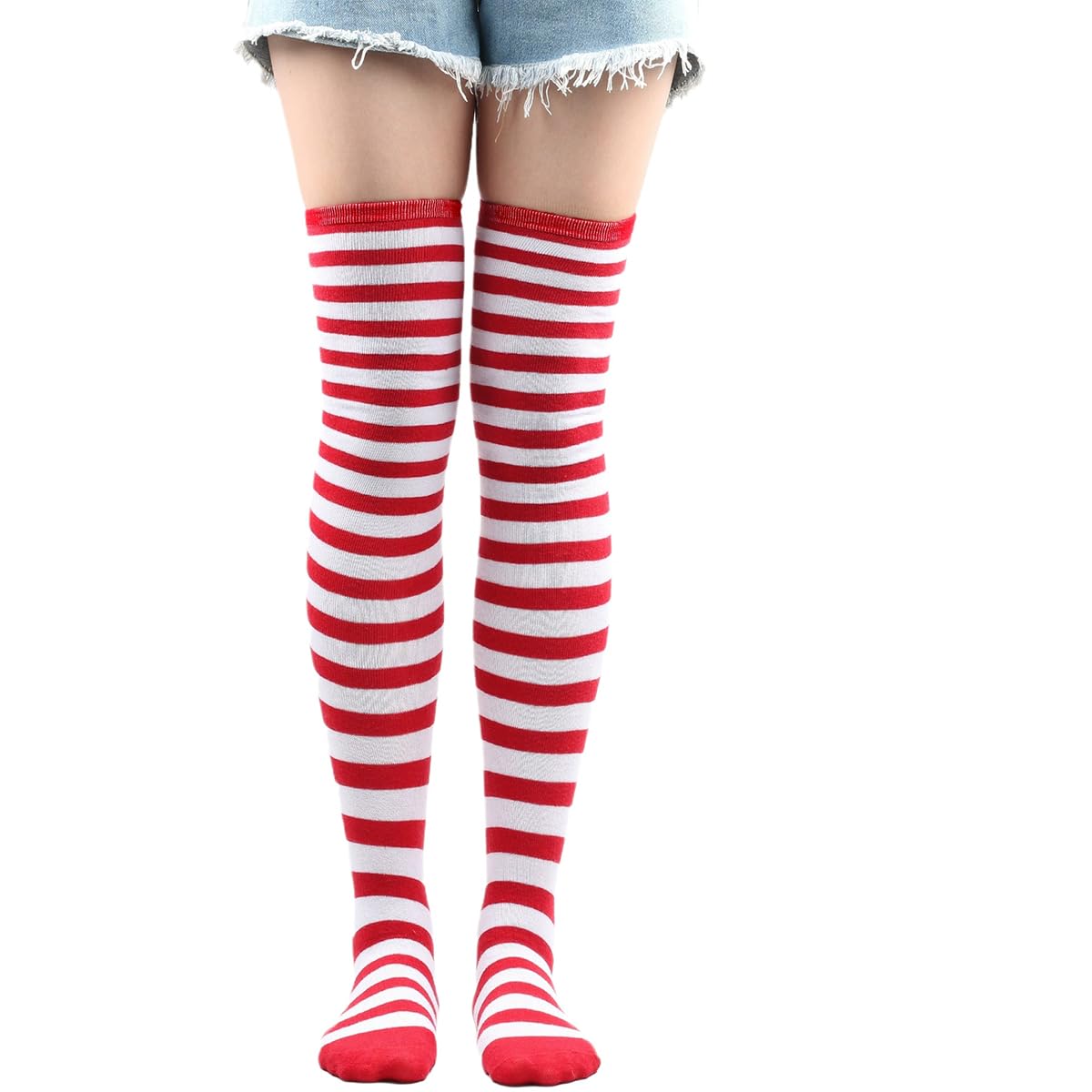 Knee High Socks Women Crazy Socks Striped