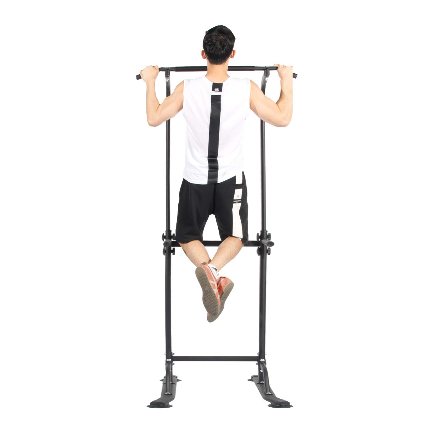 soges Power Tower Regolabile in altezza e stazione di tuffo Multifunzione Home Forza Training Fitness Workout Station,PSBB005