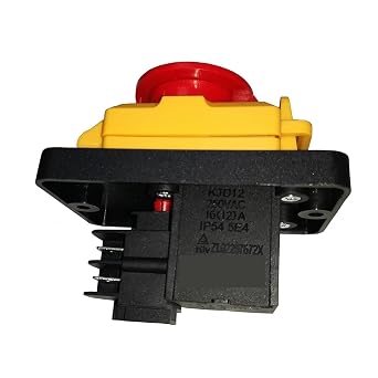 KJD12 250V 4-Pin Start Stop No Volt Release Push Button Switch NVR Common to Woodshop and Metalwork Machines