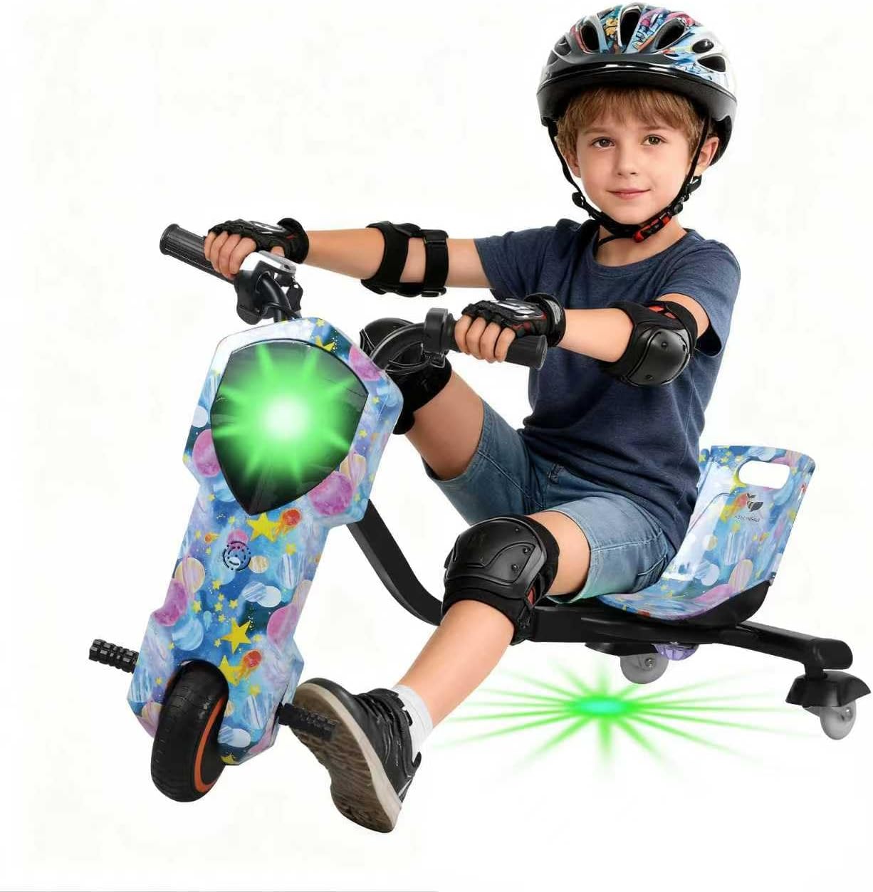 HONEYWHALE Triciclo Eléctrico para Niños de 5 a 8 Años, Realizar
