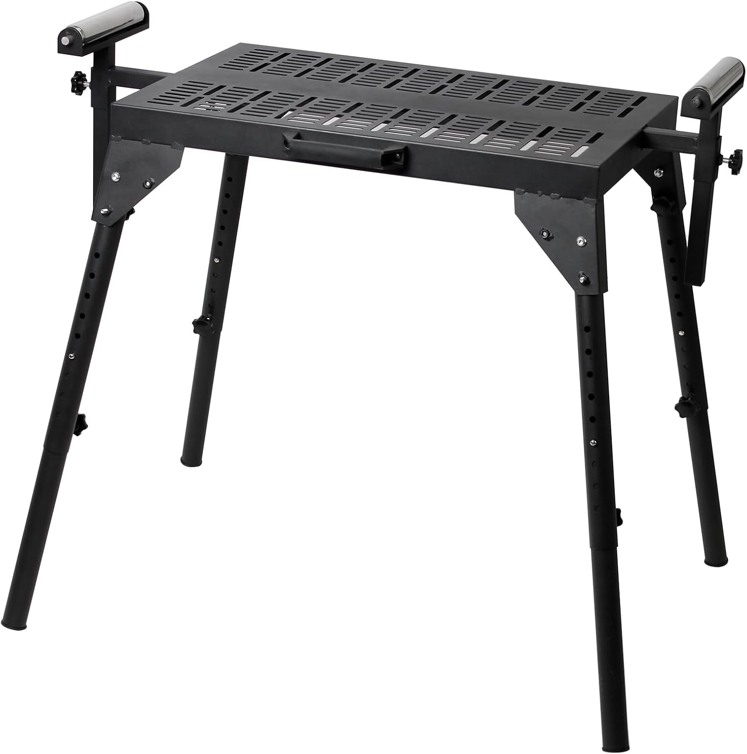 Miter Saw Stand with Extension Rollers,300 lbs Load Capacity Power Tool Stand,8 Levels Height Adjustable Table Saw Stand,for Most Planers, Saws, Bench-top Machines, Power Tools,Planer Table Stand