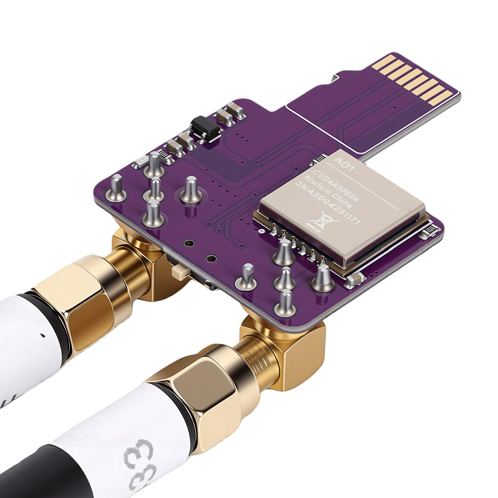 Modulo RF Dual Band, Scheda Wireless 2 in 1 con Interfaccia SPI | Design a doppio chip CC1101 e NRF24L01, interfaccia SPI standard, copertura a doppia banda, per spaziatura dei pin