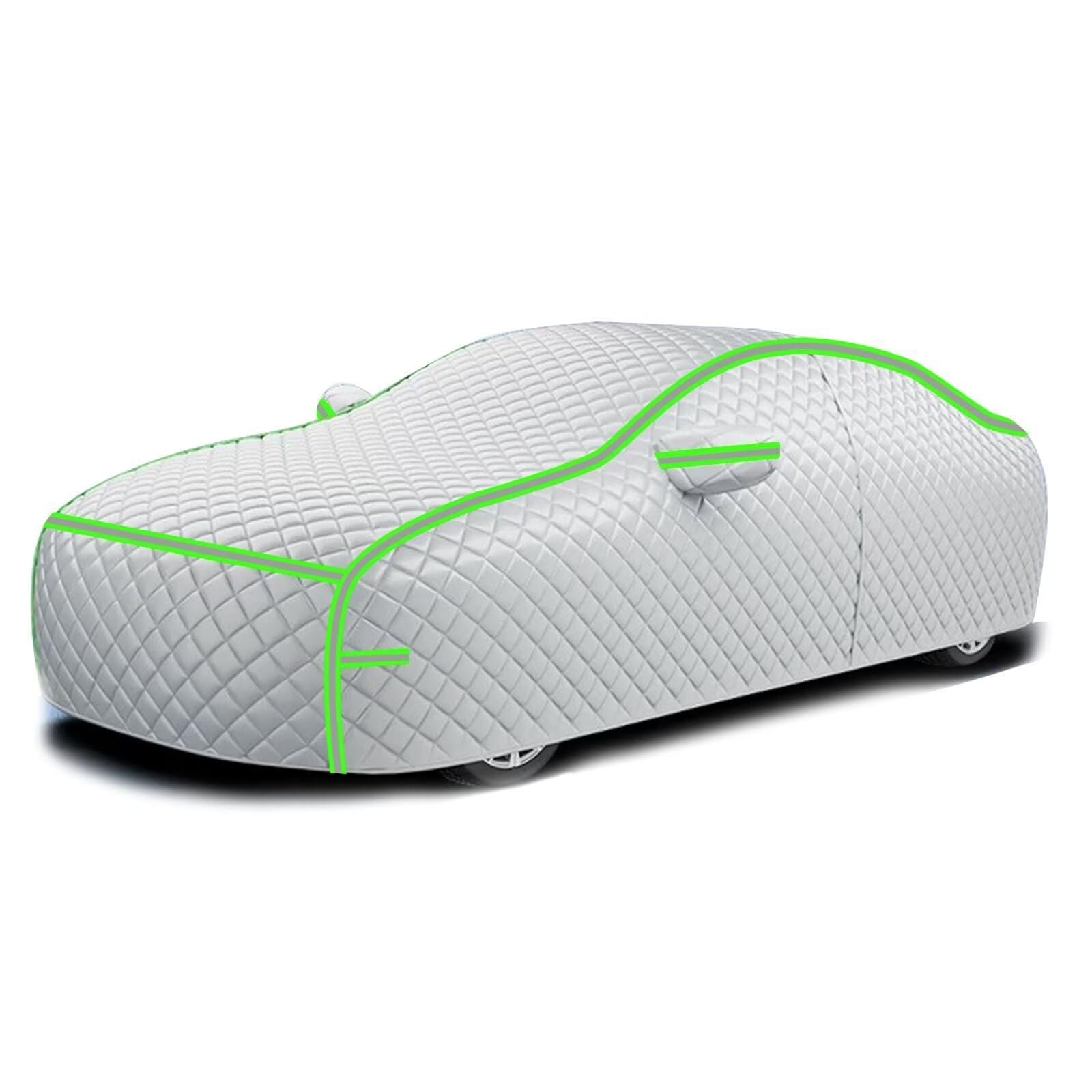 Telo Antigrandine Per Auto Compatibile Con JEEP Compass 2006-2026,antigrandine,antinevischio,impermeabile,antipolvere,antigelo,anti-UV,antineve(Silver Green)