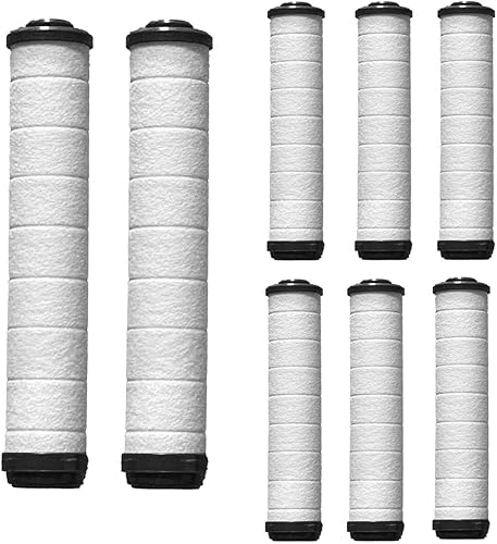 Miniatura 1 de Filtro de ducha para cabezal de ducha de mano, juego de 8 filtros de repuesto de varios pisos para agua dura, elimina el cloro y las sustancias