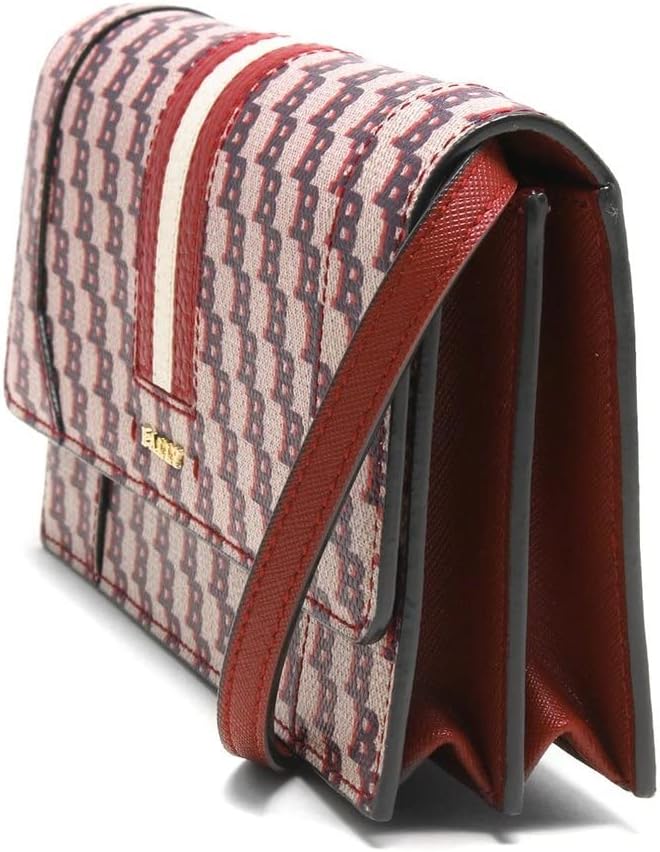 Vista 2 de BALLY Stafford - Cartera de cadena de cuero rojo para mujer 6232890, Rojo -, Moda