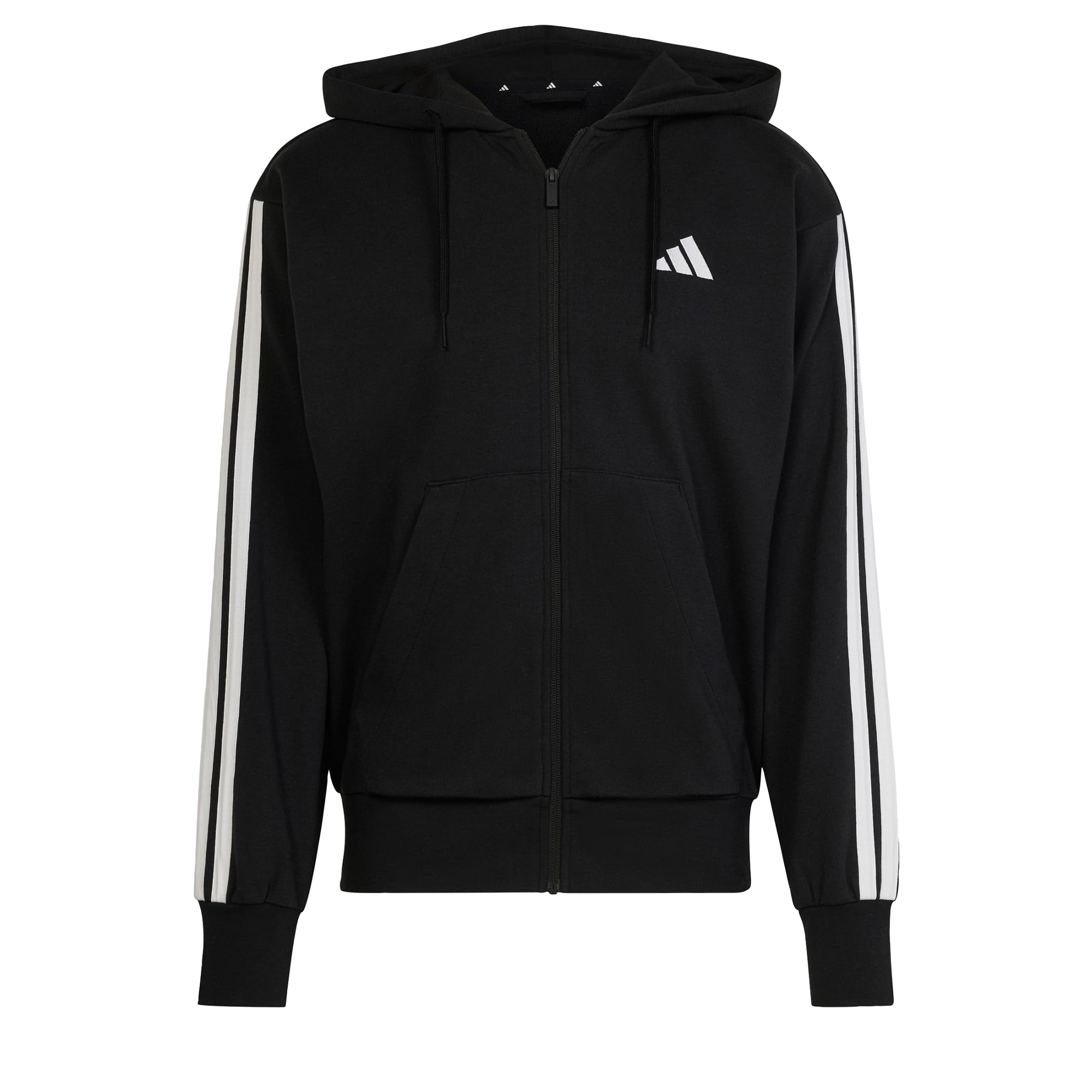 adidas Men's Chaqueta con Capucha Essentials French Terry 3 Bandas