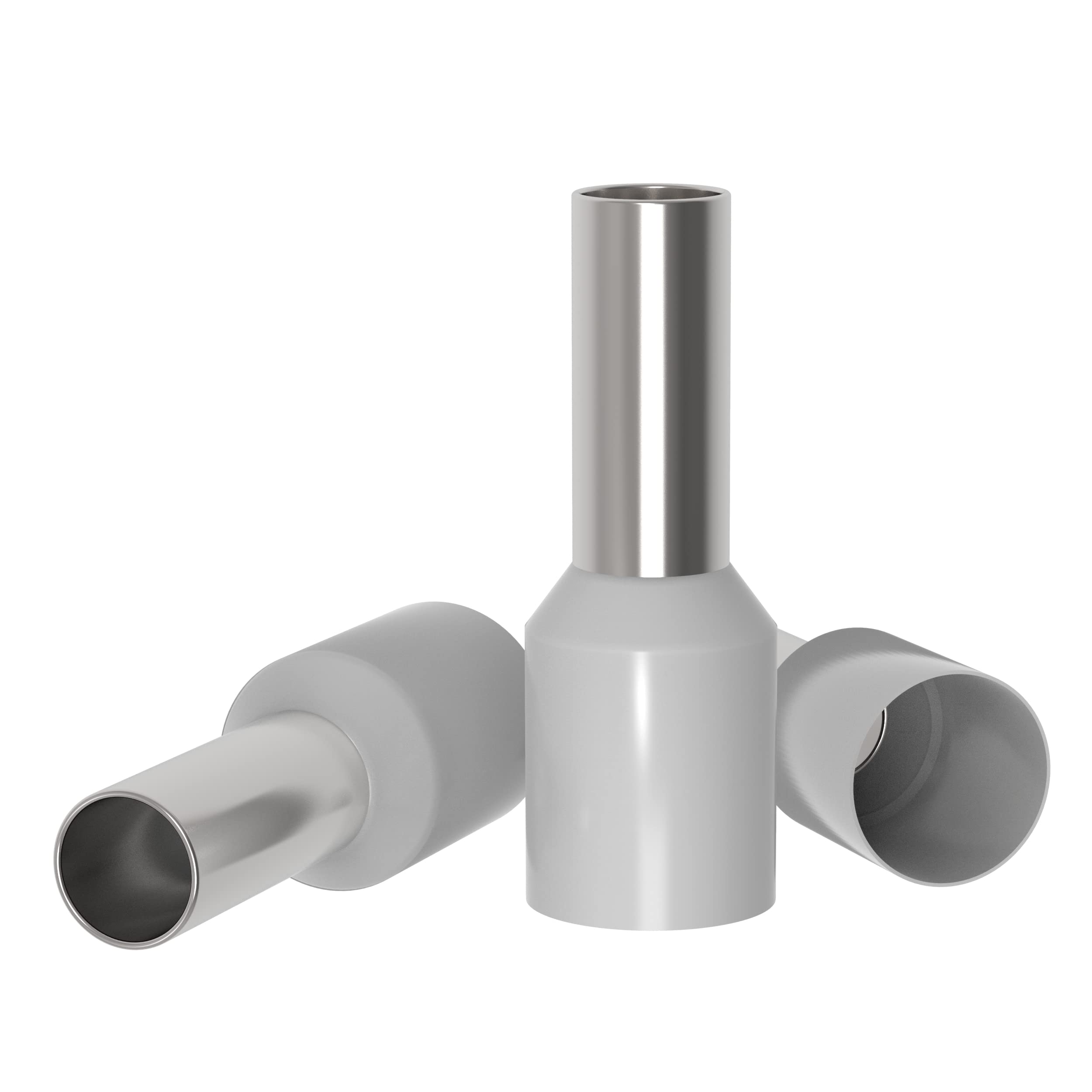 AUPROTEC Puntalini isolati 0,34-50 mm² Terminali a Bussola: 1000 pezzi, 4.0 mm² Grigio