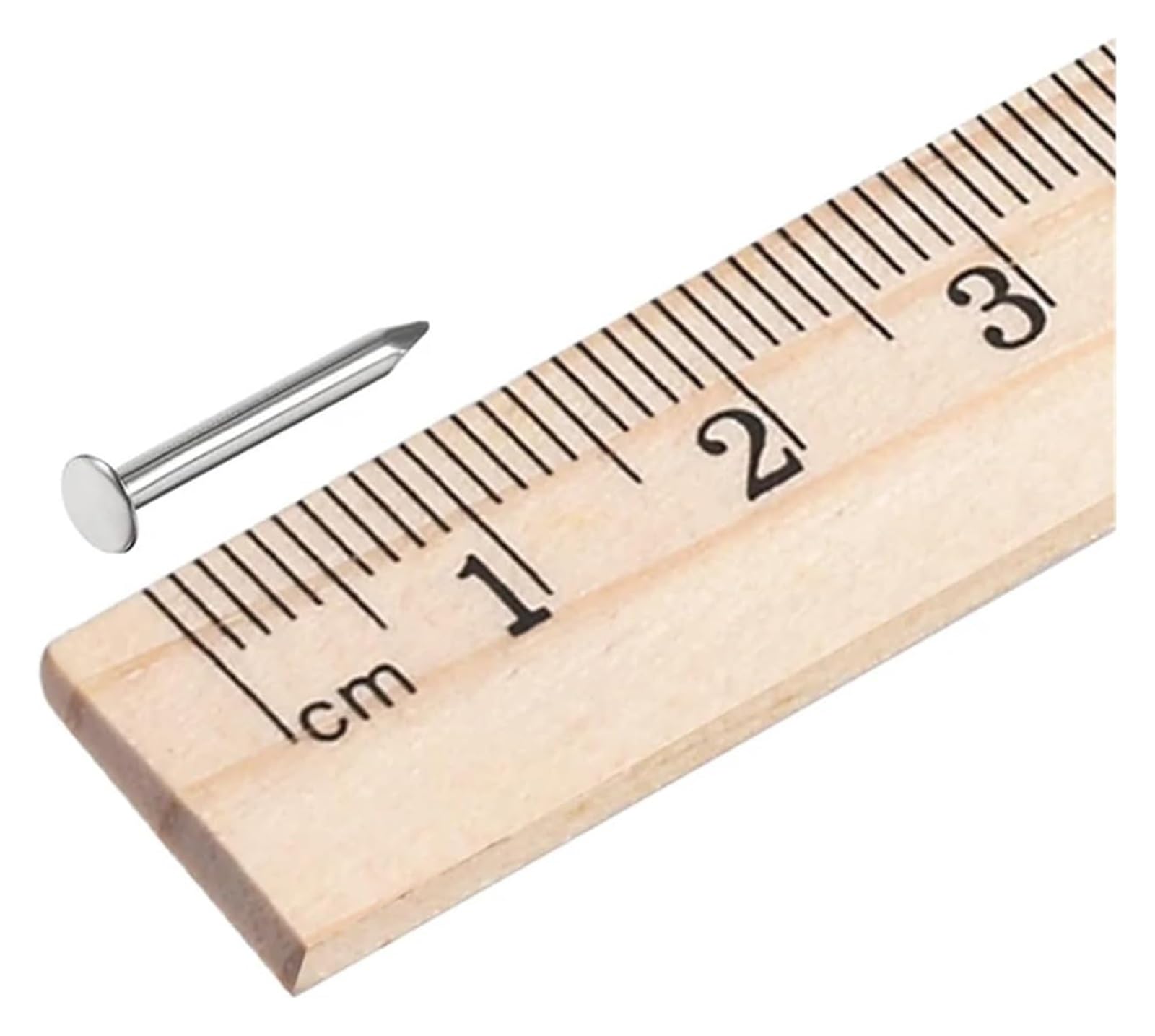 Małe mosiężne gwoździe, 500 szt. 1,4 x 13 mm, stalowe, małe, okrągłe, okrągłe gwoździe do skrzynek na biżuterię