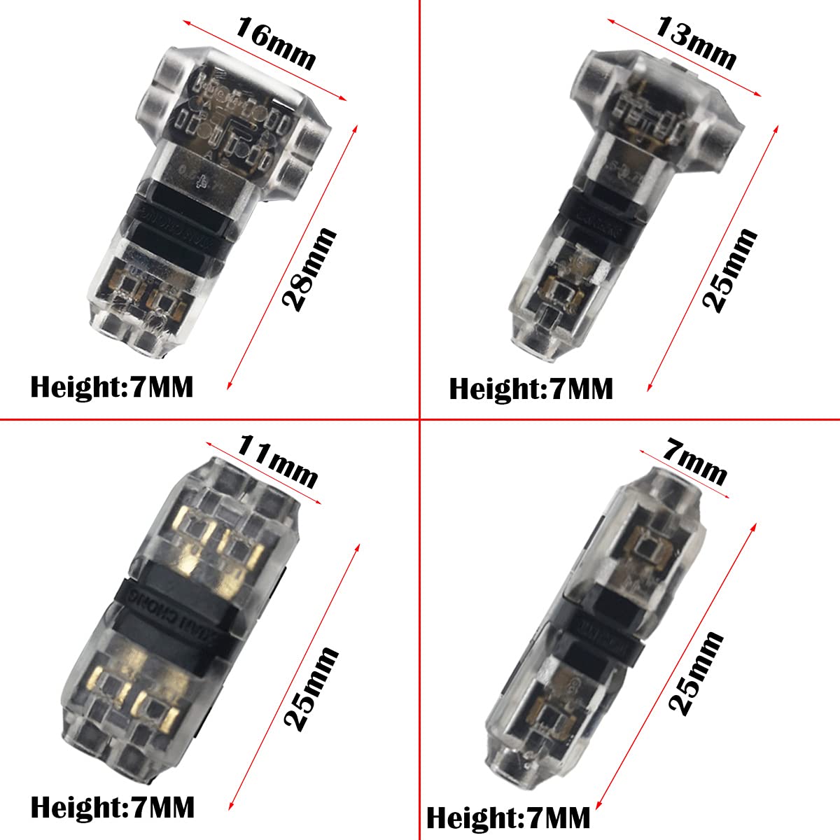 CTRICALVER Connecteurs Câble 1 Broche - Lot De 12 - Connexion Rapide Sans Dénudage Pour Fils Fins