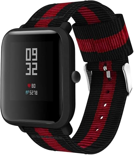 Miniatura 6 de 20MM Nylon Reemplazo Accesorio Reloj Banda Pulsera Pulsera para Huami Xiaomi Amazfit Bip Smart Watch