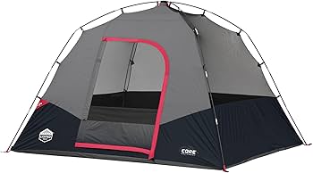 Amazon.com : CORE 6 Person Lighted Dome Tent : Sports & Outdoors