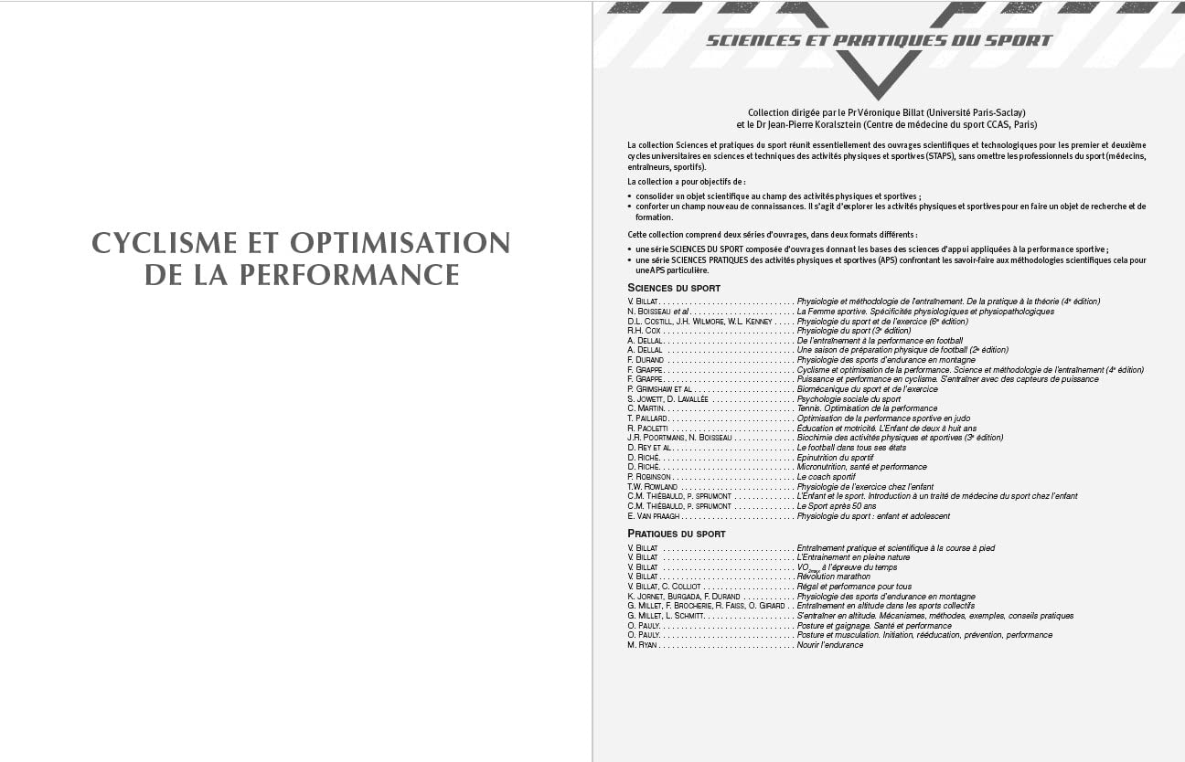 Cyclisme: Optimisation de la performance