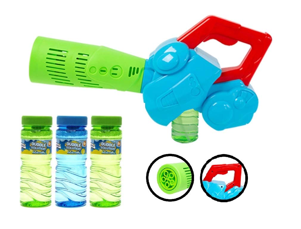 Grafix Bubble Blower Bubble Machine With 3 Bottles Of Bubble Solution