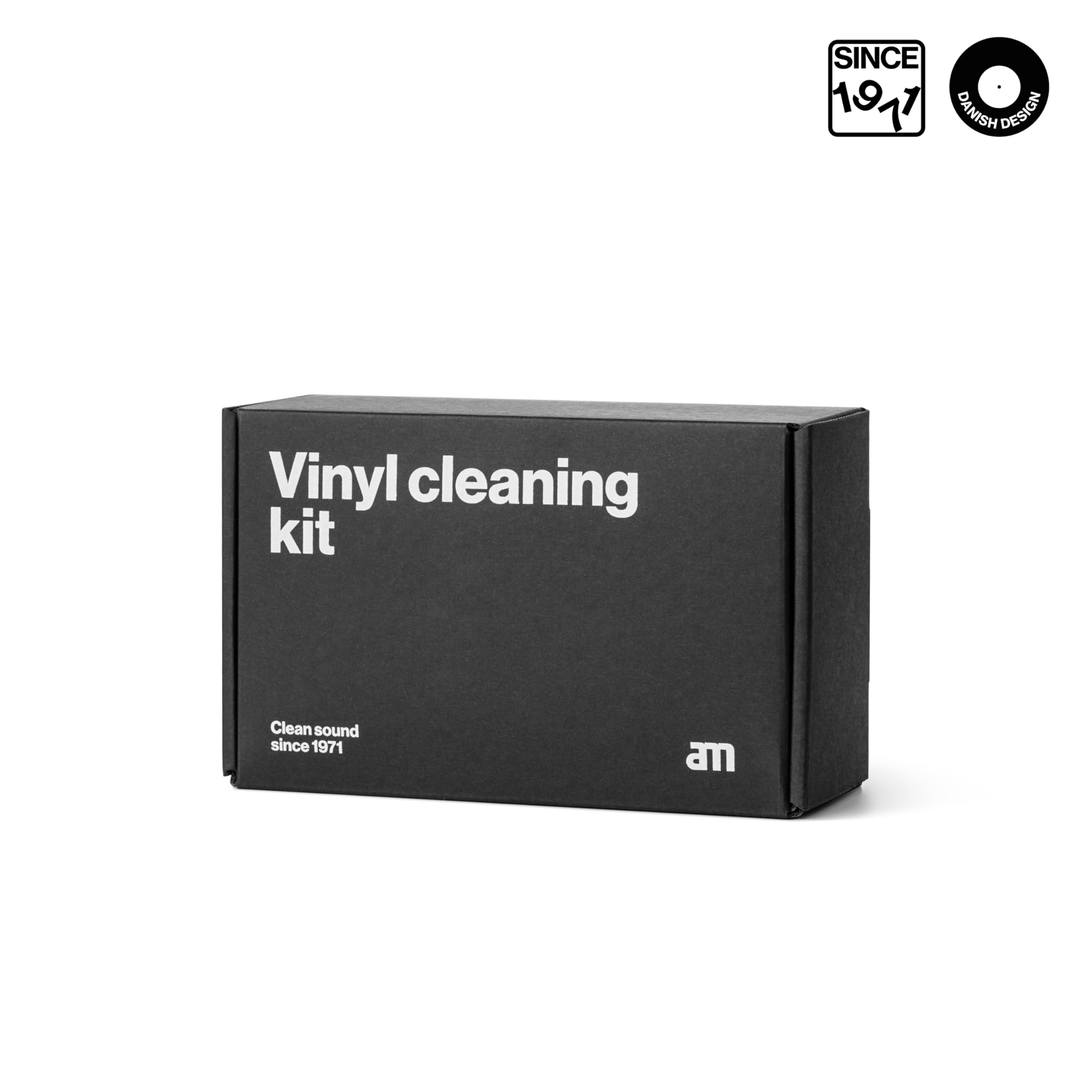 am Kit Pulizia Vinili 3 in 1 – Spray Pulizia Dischi da 200 ml, Stylus Cleaner, Spazzola Antistatica in Fibra di Carbonio e Pickup Brush con Panni in Cotone