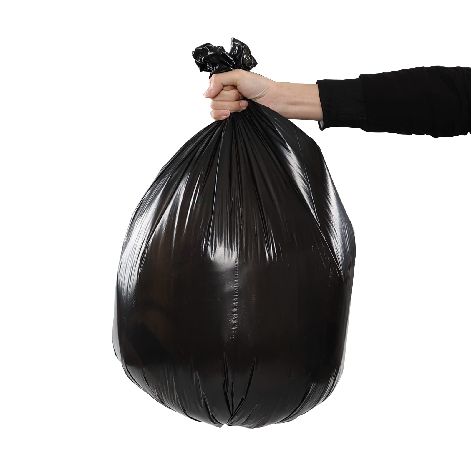 40 Litre Sachet Poubelle Sacs Poubelle, Noir, 150 Sacs