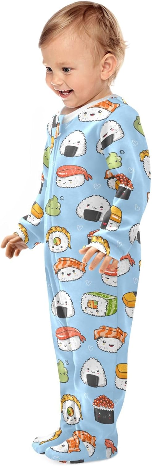 vvfelixl Funny Cows Milk Baby Sleepers For Girl Boys Newborn Baby Play One-Piece Footies For 0-24 Months