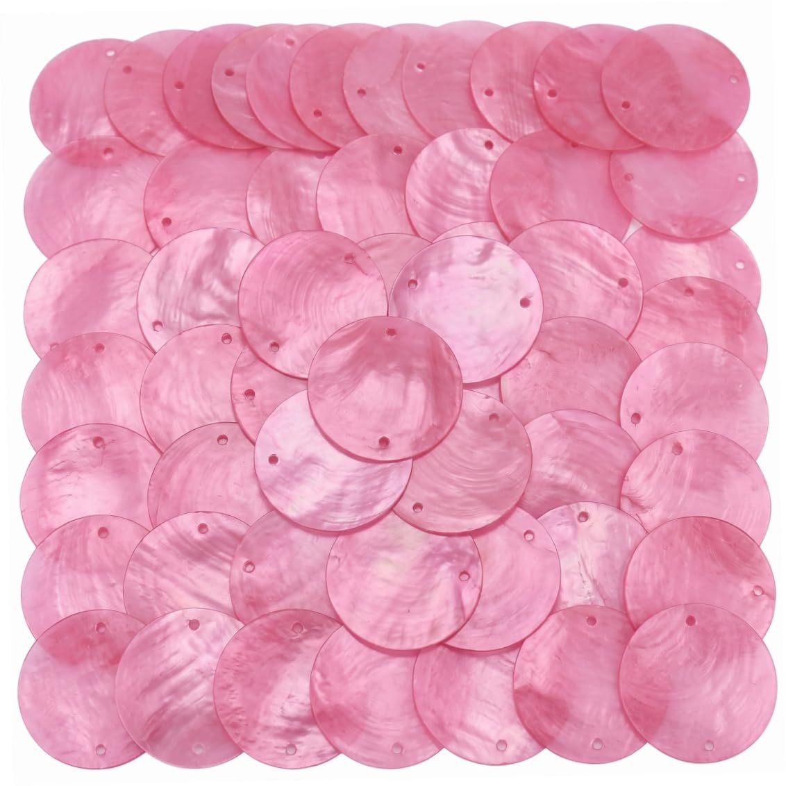 Conchas de capiz perforadas para solucionar roturas en campanillas de viento y pantallas de lámparas
