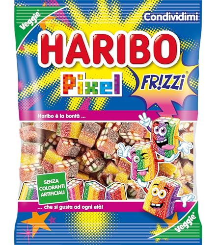 Haribo Rainbow Pixel Gummy Candy 160g