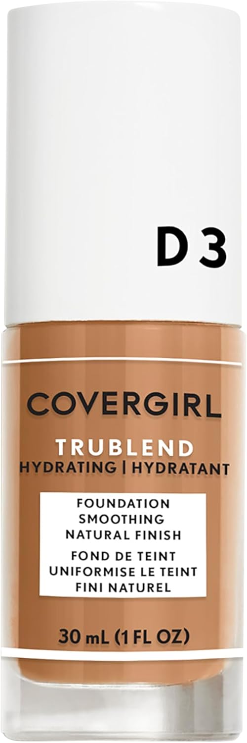 CoverGirl TruBlend Liquid Makeup – D3 Honey Beige For Women 1 oz Foundation CoverGirl TruBlend Liquid Makeup – D3 Honey Beige For Women 1 oz Foundation