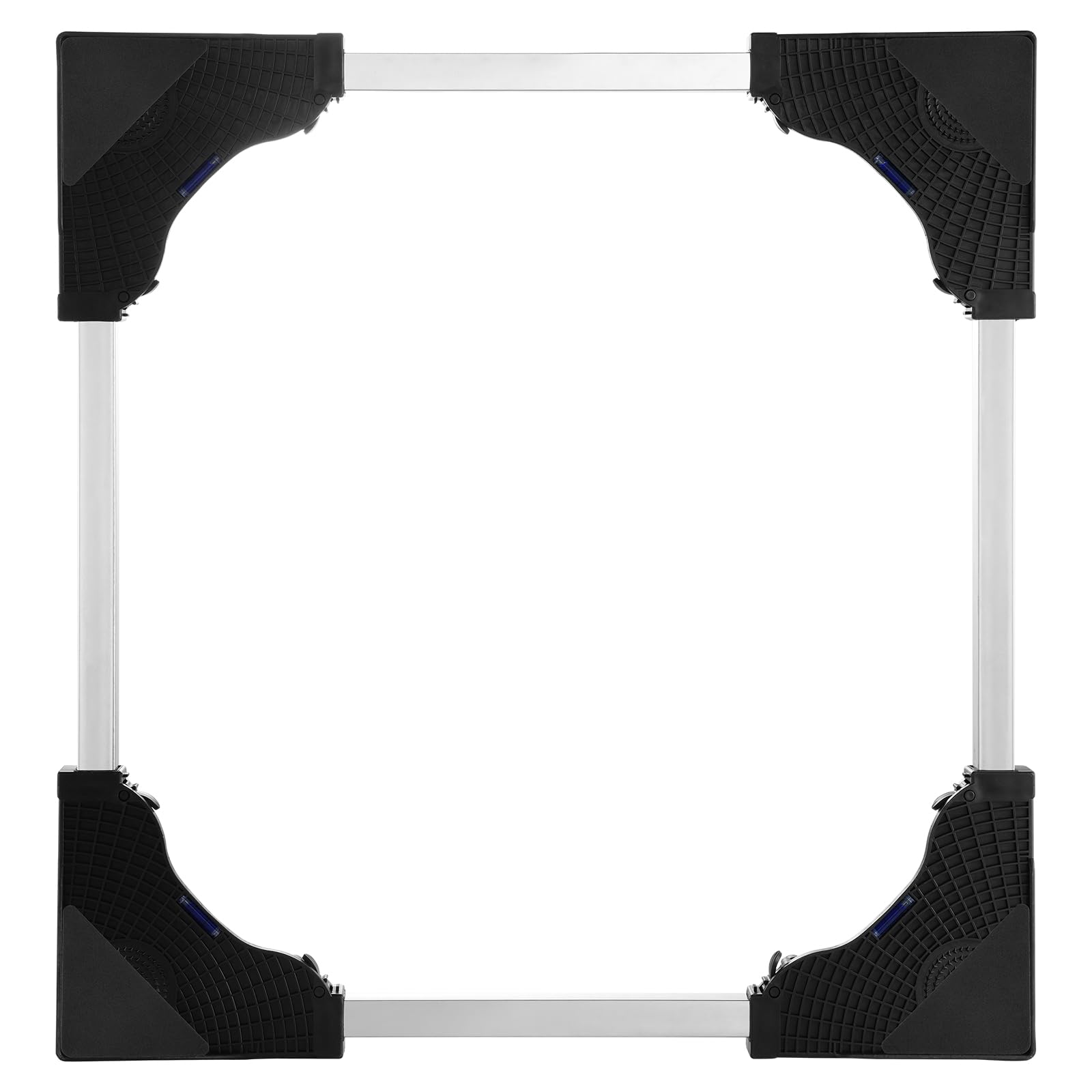 VEVOR Base Móvil para Muebles 910 x 910 x 110 mm con 8 Ruedas Gemelas con Bloqueo y 4 Frenos, Capacidad de Carga de 500 kg, Plataforma Rodante Ajustable de 698,5-899,16 mm para Lavadora, Frigorífico