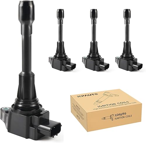 Paquete de bobina de encendido de repuesto para L4 Nissan Altima Cube Rogue Sentra Versa, 2007 2008 2009 2010 2011 2012 2013 2014 2015 2016 2017