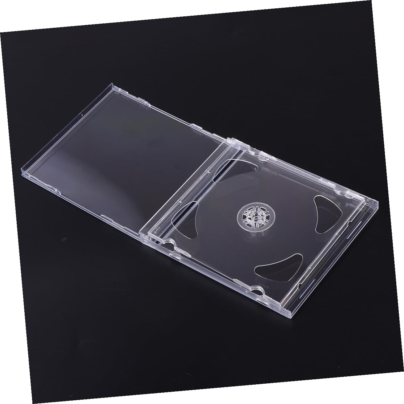 Yardenfun 10 pezzi Custodia CD Doppia Trasparente Rigida Portatile per CD Dvd Supporto Media Video Versatile per Uso Quotidiano e Regali