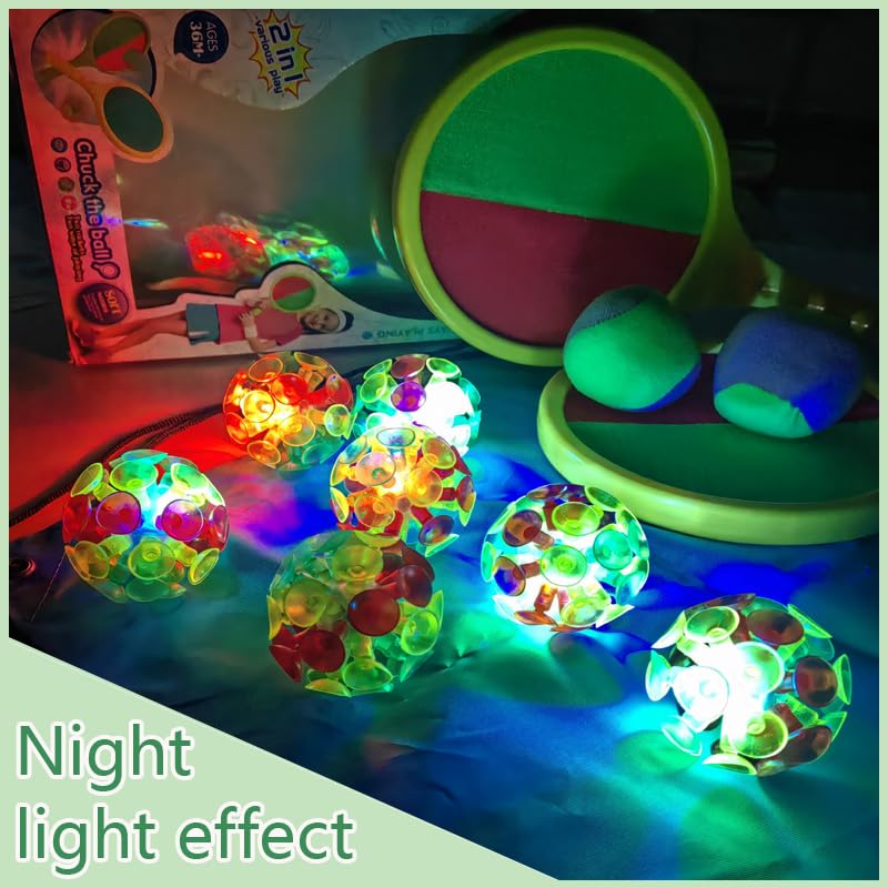 Ekubx Toss and Catch Ball Set - Suction Cup Ball and Catch Game Throwing and Sticky Balls for Family Beaches Yards Playgrounds - Image 5