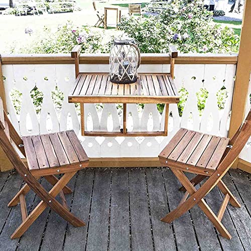 Mesa De Corrimão Montada Na Parede Varanda Externa, Mesas De Deck, Rack De Armazenamento, Mesas Late