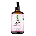 SVA ORGANICS Rose Water 4oz (118 ml) Refreshing Rose Water Spray for Skin Care, Skin Hydration, Bath, Soaps, Haircare & Aromatherapy
