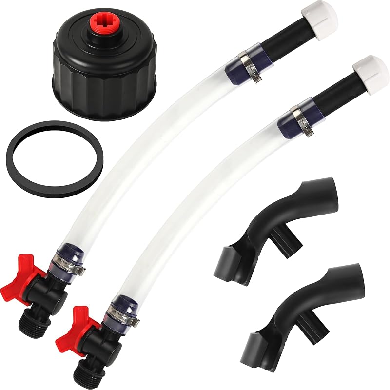 Kit de Mangueira para Galão de Combustível Calvana com Válvula e Acessórios – Conjunto com 2 Mangueiras