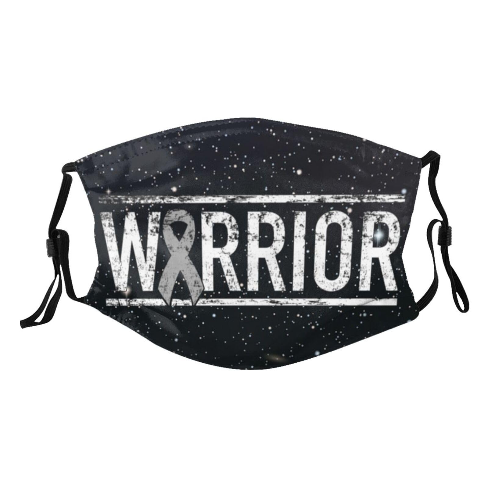 BRAIN CANCER WARRIOR TUMOR AWARENESS RIBBON Adult Dust Mask Adjustable Dust Face with 2 Filter9