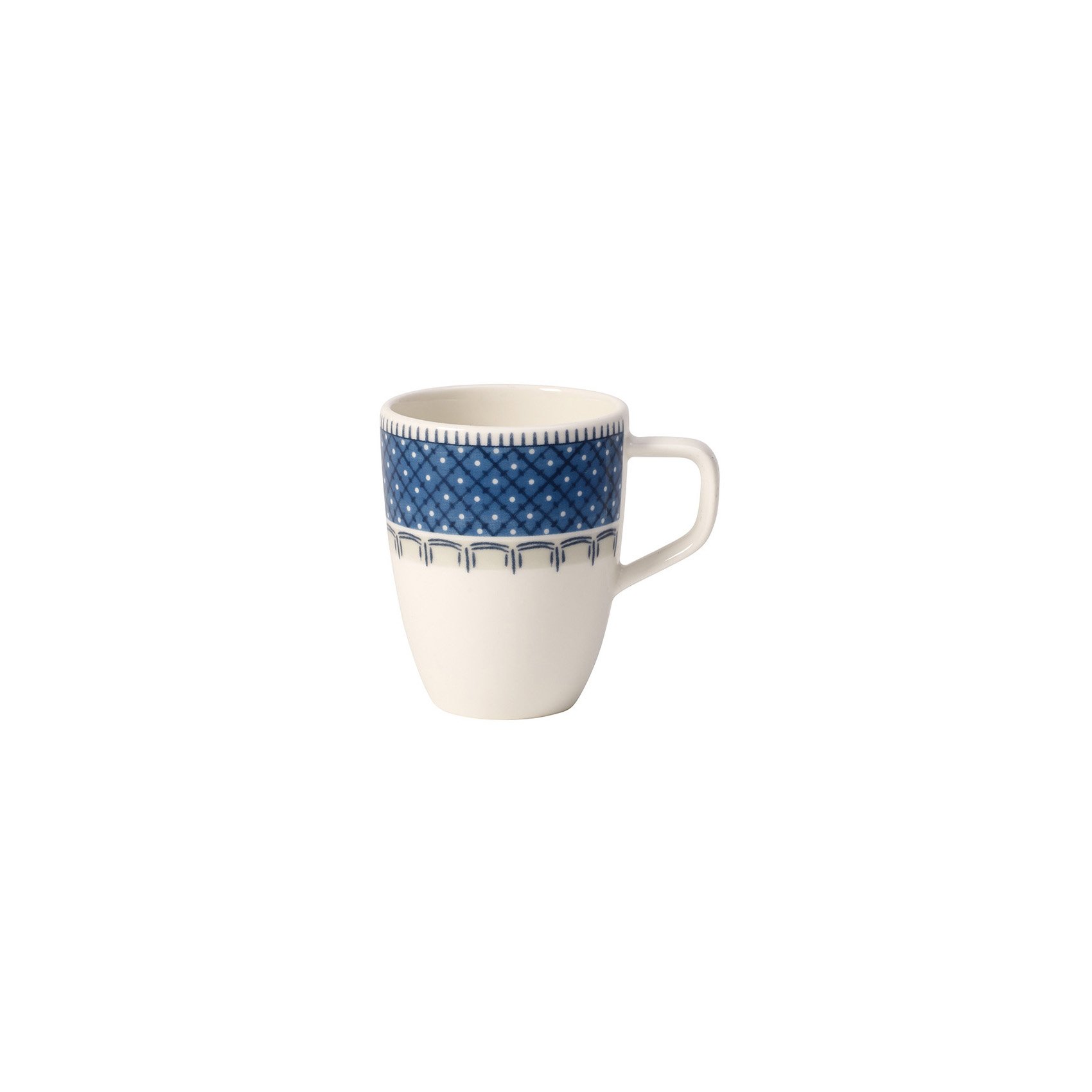 Villeroy & BochCasale Espresso Cup, Porcelain, Blue/White, 0.10 Litre