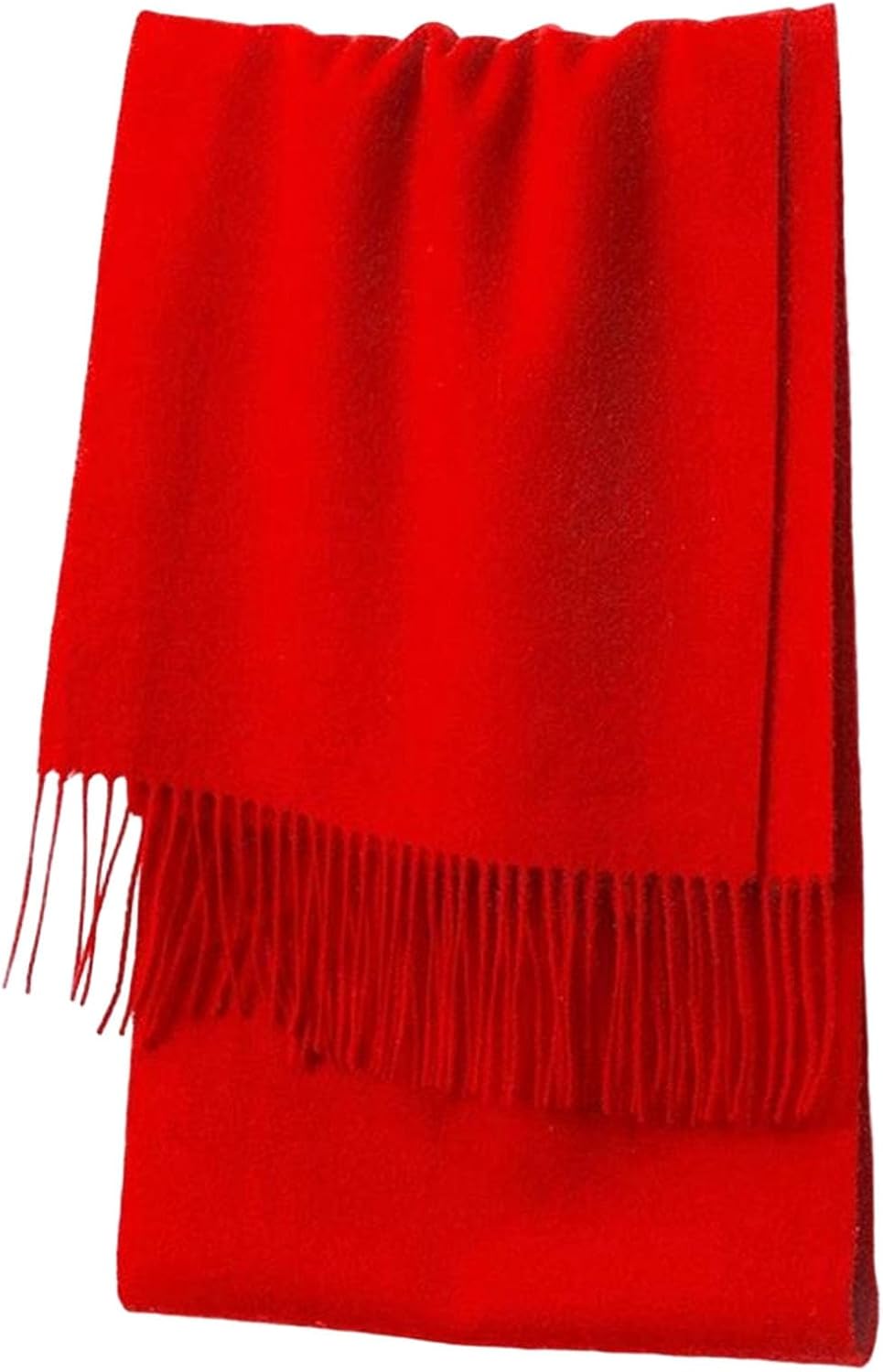 Unisex Wool Blend Scarf Warm Thick Shawl Soft Cozy Solid Color Winter Neck Warm Knit Wrap For Men And Women
