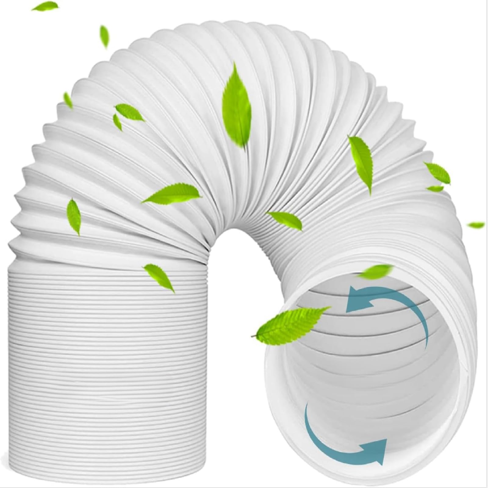 Przenośny wąż klimatyzacyjny, długość węża klimatyzacyjnego, Φ15 cm / L 2 m, elastyczny przenośny wąż wylotowy klimatyzacji PVC, idealny do klimatyzacji