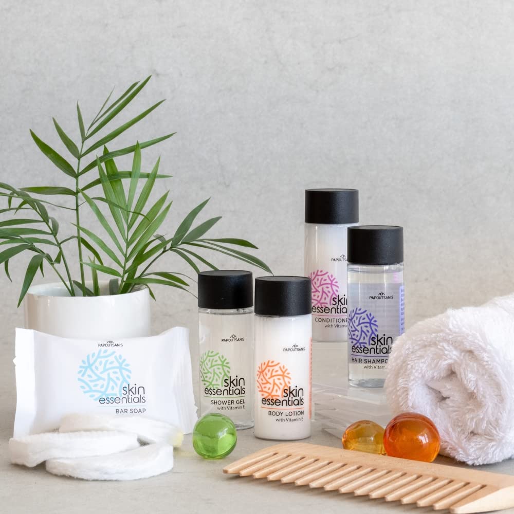 Flexi Amenities Set Cortesia Hotel Skin Essentials 33 ml Linea Cortesia Completa 50 Set (250 pezzi)