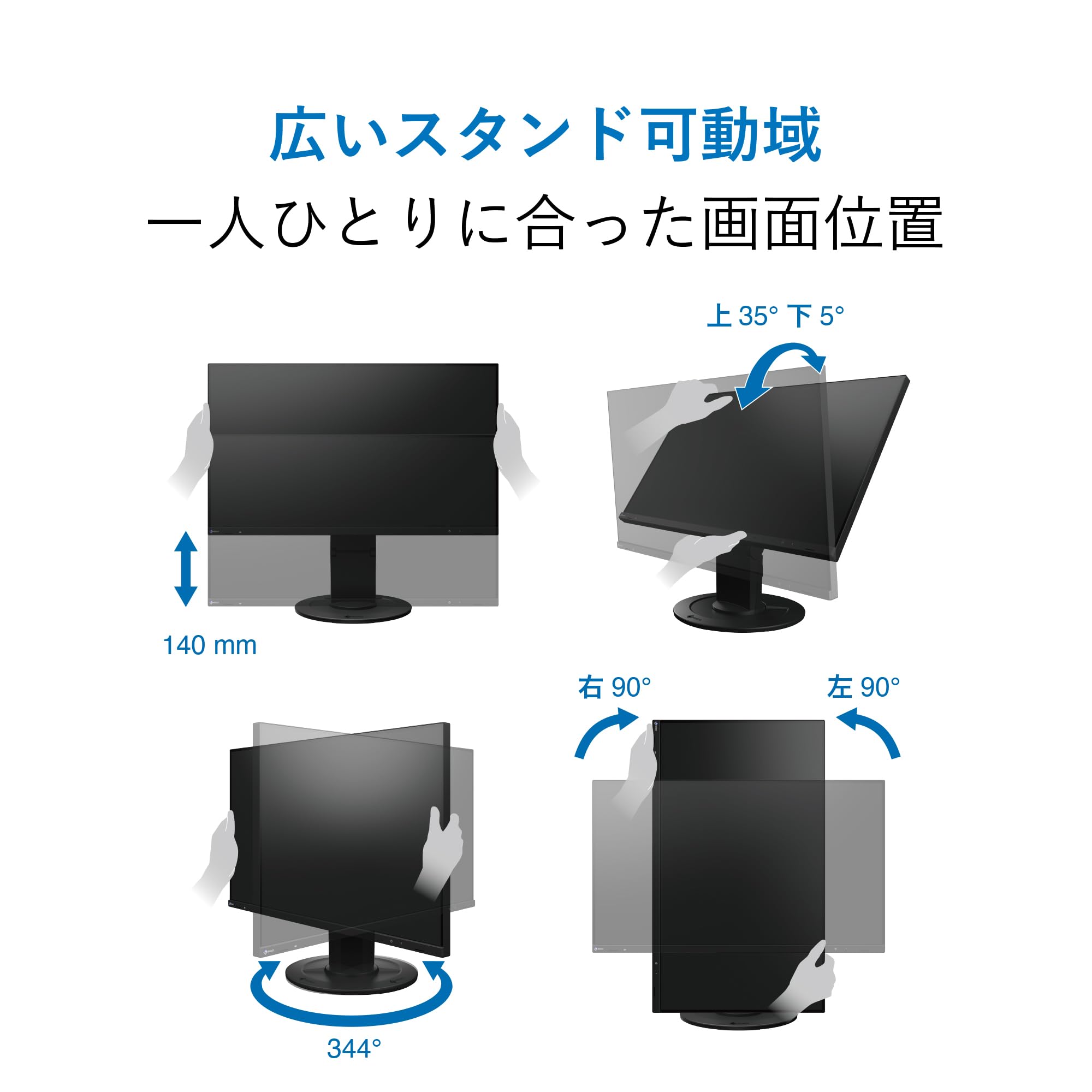 Amazon.co.jp: EIZO 疲れ目軽減モニター | FlexScan EV2400R-AMZBK