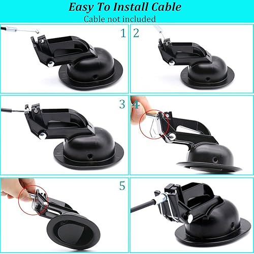 Miniatura 4 de 2 piezas de repuesto universales de metal resistente para sofá reclinable, manijas de liberación, se adaptan a Ashley, Lazy Boy y la mayoría de