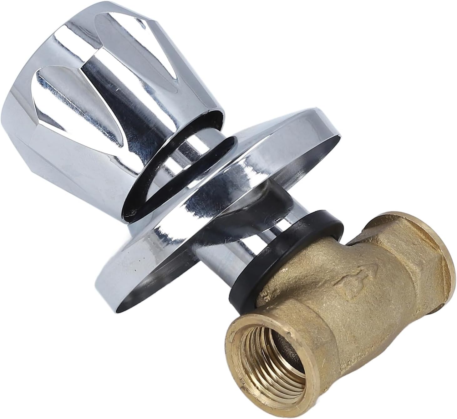Shower Shut Off Valve Concealed Brass Water Valve DN15 1/2 Inch Female Thread Flow Control Valve for Kitchen Faucet