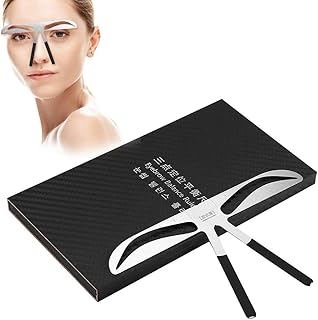 Eyebrow Ruler, Makeup Symmetrical Stencil Calipers Three-point Positioning Microblading Grooming Shaper Ruler Eyebrow Stencil Ruler for Eyebrows Enhancer Permanent Tattoo Eye Brow Tools(#3)