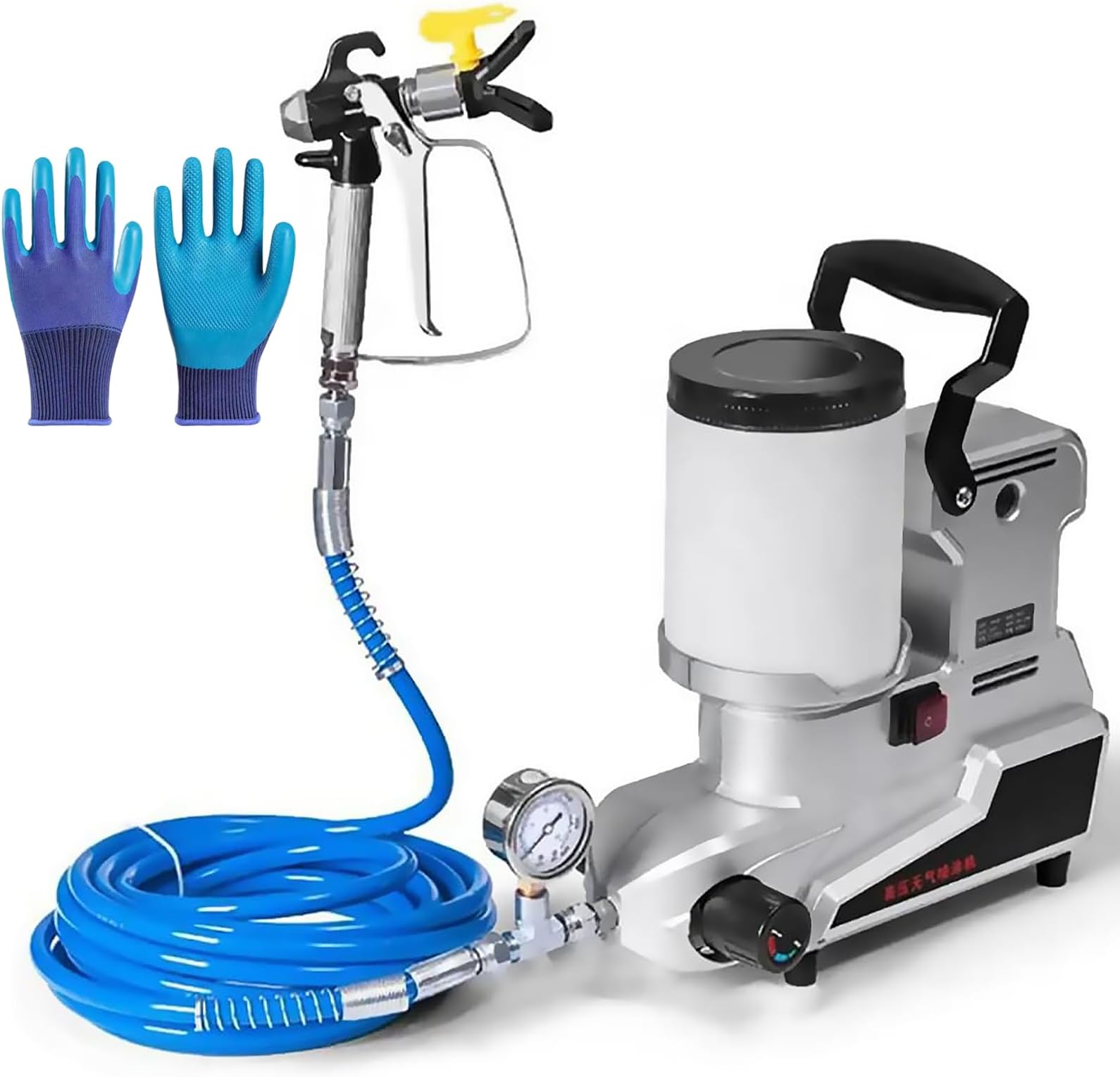 Electric Airless Paint Sprayer with Adjustable Flow for Home and Wall Painting