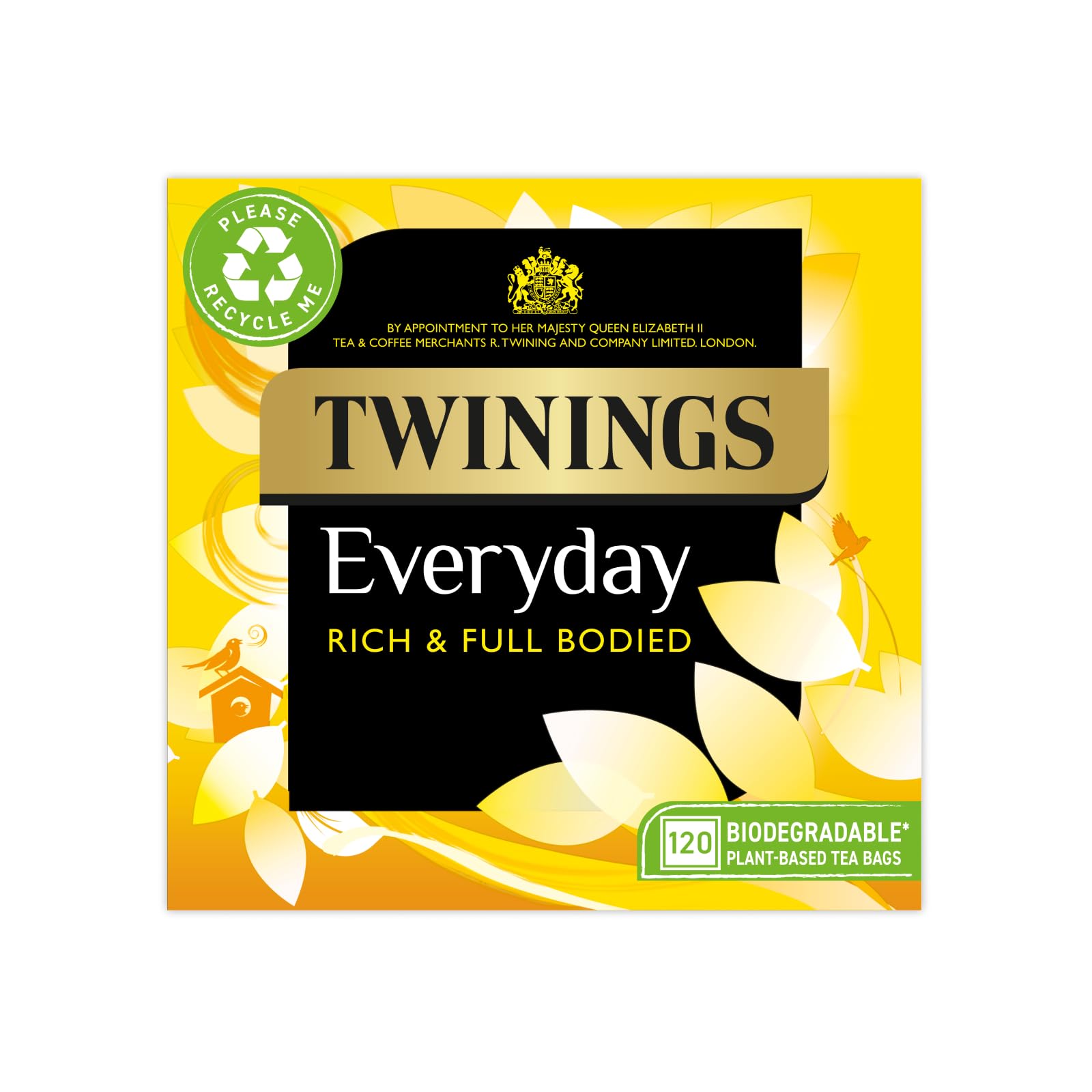 Everyday Black Tea Classic Blend, Rich & Well Rounded Large Pack, 120 Biodegradable Tea Bags