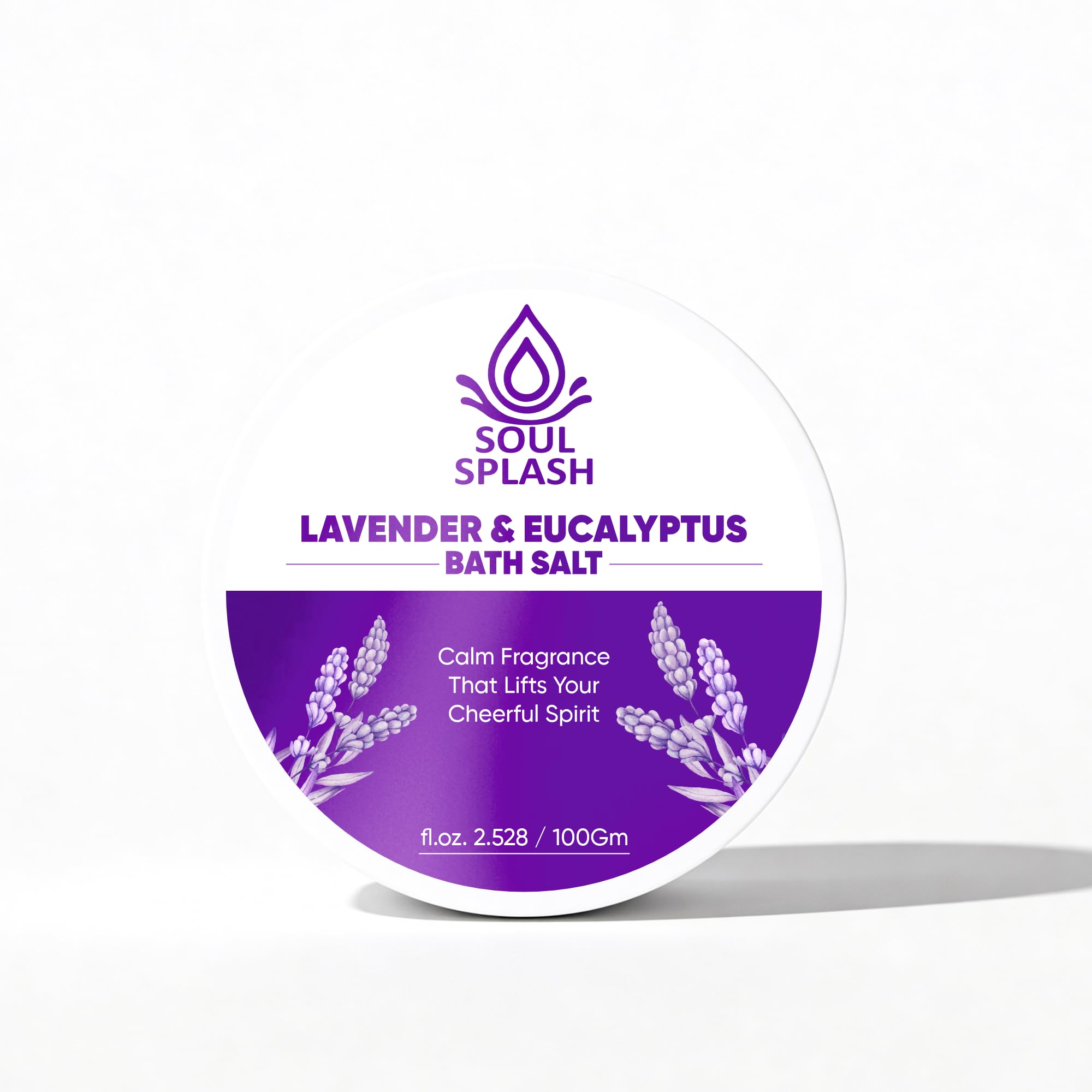 Soul Splash Lavender & Eucalyptus Bath Salt 100g – Relaxing Spa & Aromatherapy Soak for Stress Relief, Skin Softening & Muscle Relaxation-image-12