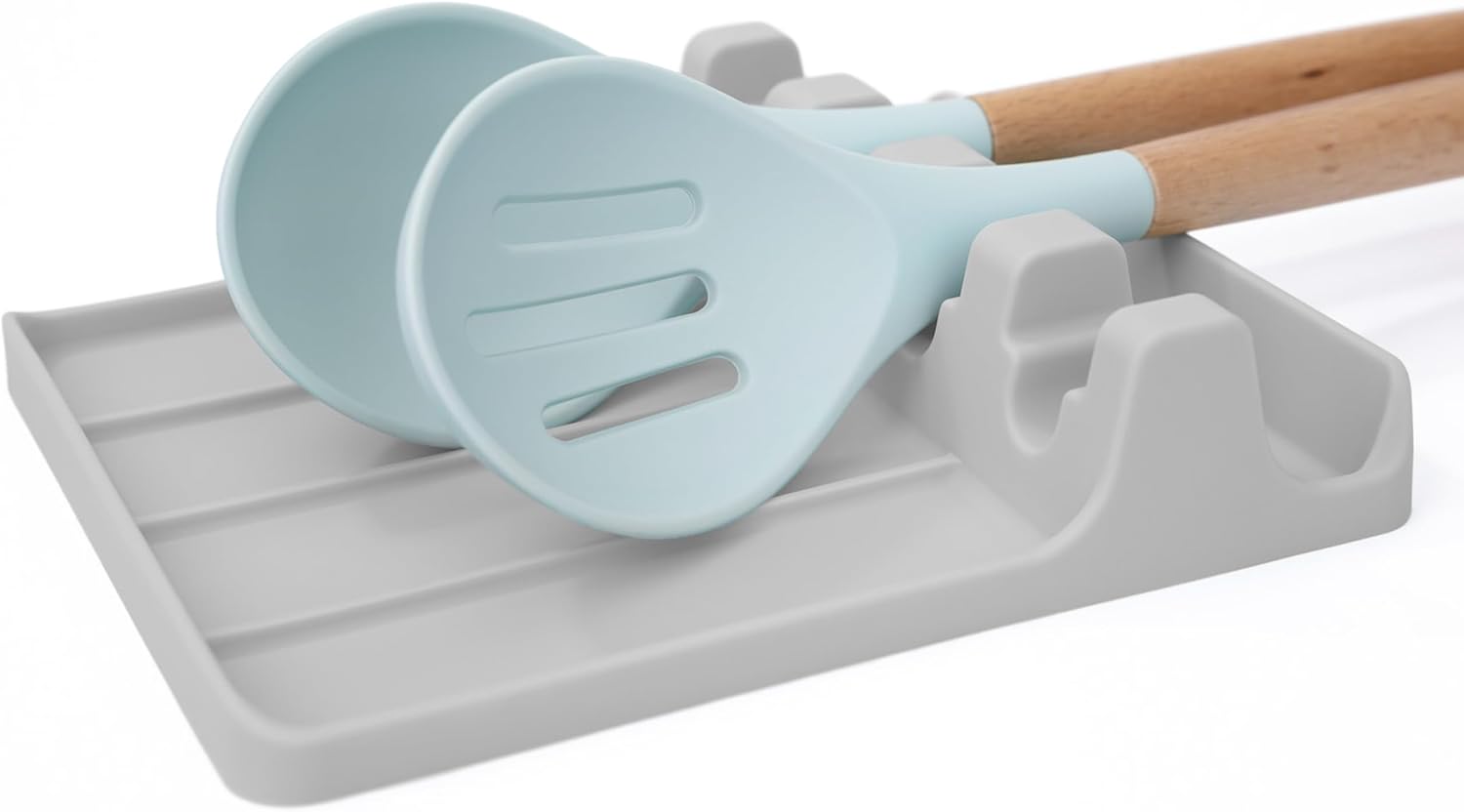 Large Silicone Spoon Rest with Drip Pad – BPA-Free Utensil Holder Large Silicone Spoon Rest with Drip Pad – BPA-Free Utensil Holder