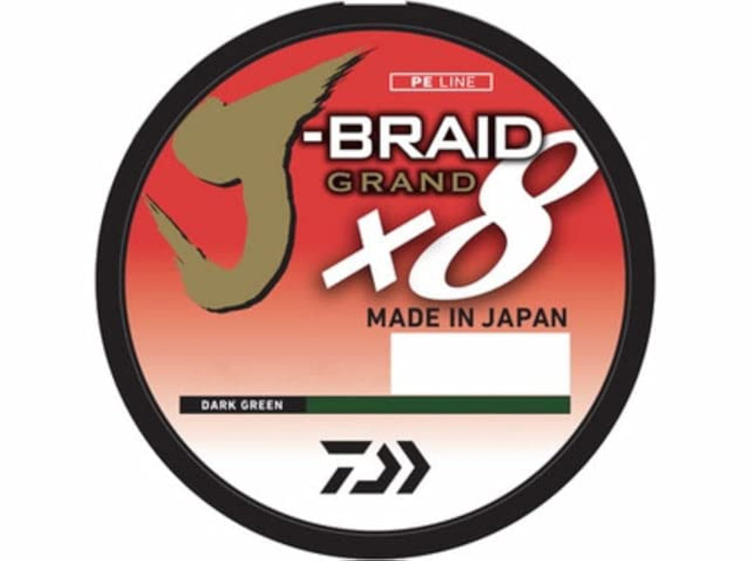 DaiwaDaiwa JBGD8U65-150IB J-Braid Grand 8X Filler 150yds 65 lb. Test Fishing Line, Island Blue