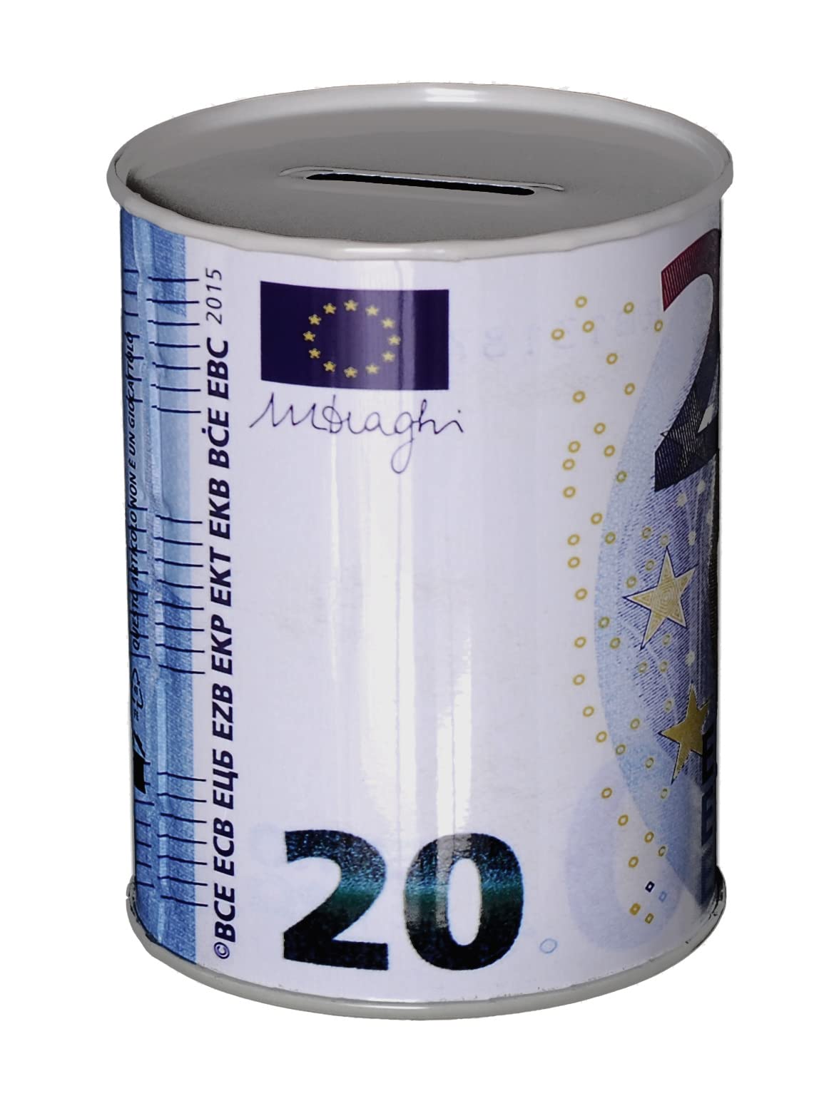Boîte Tirelire Argent Papier Monnaie Billets En Étain Métal Non