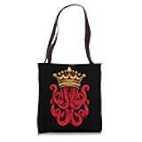 Octopus Kraken Sea Monster Red Cephalopod Tentacle Tote Bag