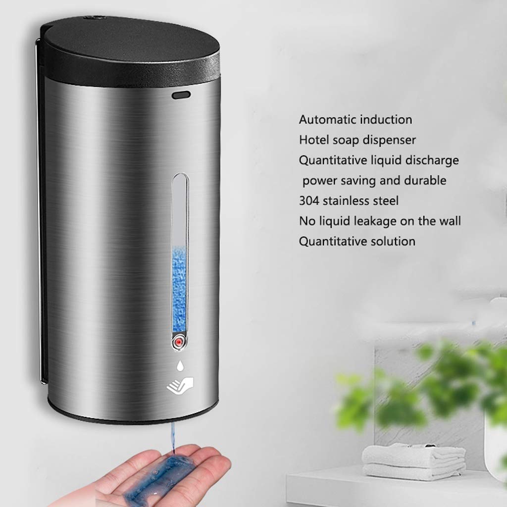 ZAW Seifenspender Wall Mounted Automatischer Seifenspender Infrarot-Bewegungs-Sensor Touchless Handsfree Automatische Flüssigseife for Home Office Schule Soap Dispenser (Größe : 650ml)