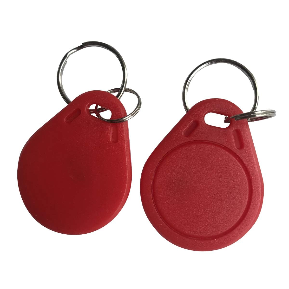 UID Tag Key Fob,13.56mhz, Changeable Writable Rewritable Programmable (Pack of 5) (red)
