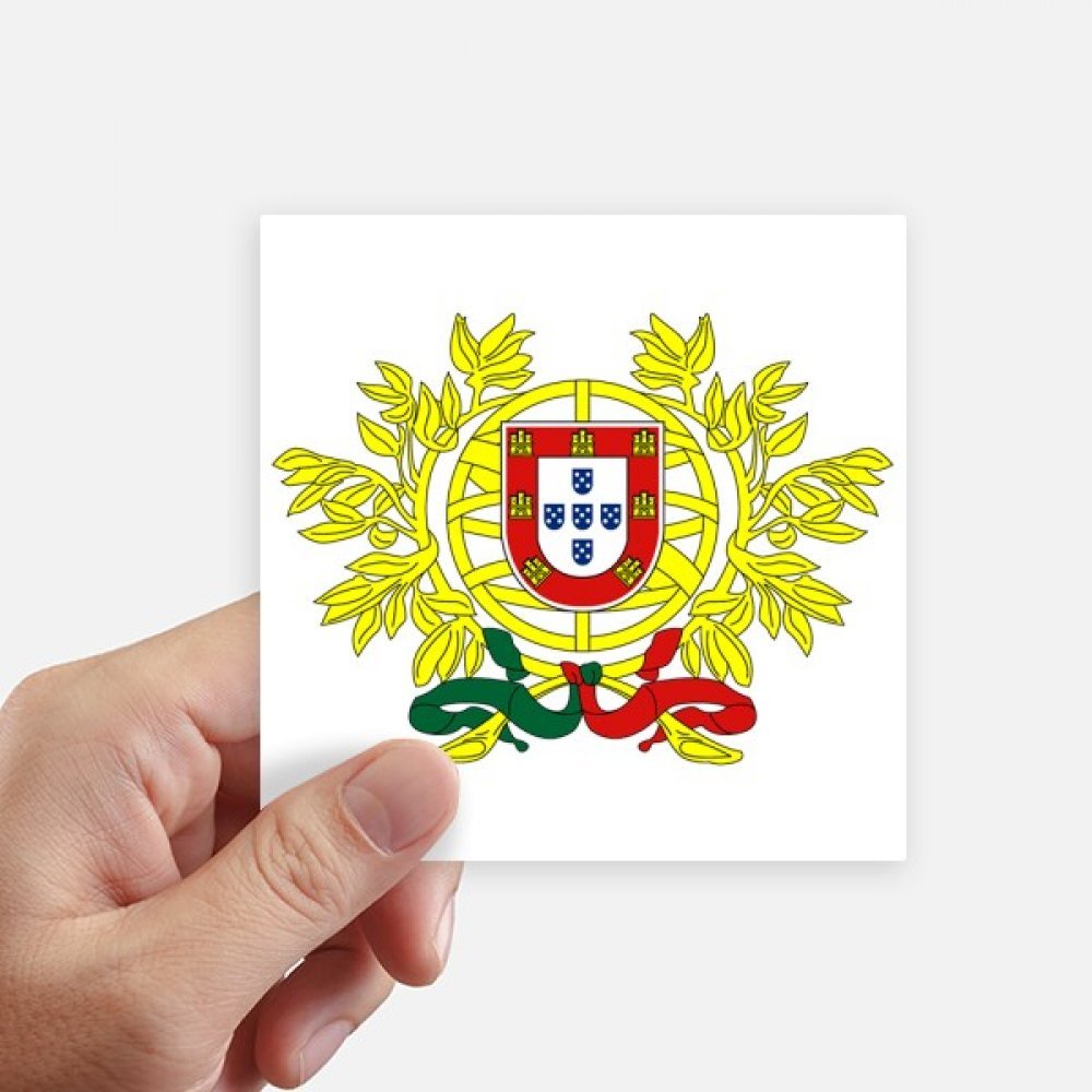 Autocollant Portugal carré 10 cm anti-rayures pour ordinateur et moto x8