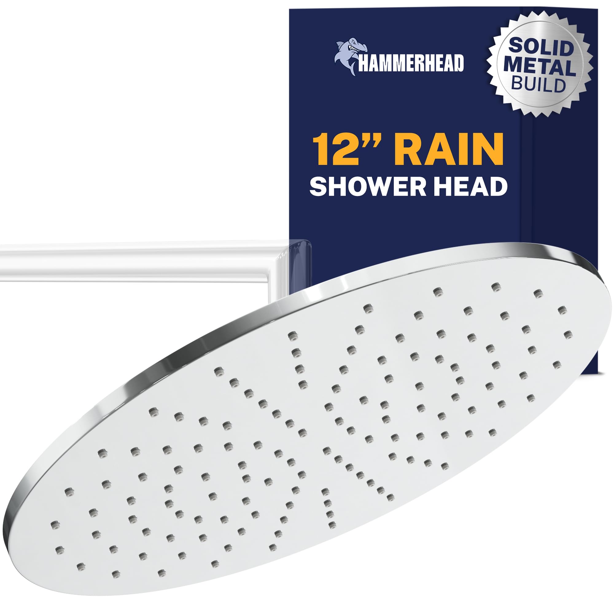 HammerHead Showers 12 Inch Rainfall Shower Head Chrome